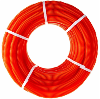 Труба гофрированная ПНД оранжевая тяжелая с зондом (100 м) 32 мм DKC 71532