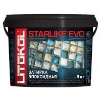 LITOKOL STARLIKE EVO двухкомпонентная затирка на эпоксидной основе S.140 nero grafite (5кг)