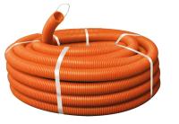 Труба гофрированная ПНД оранжевая тяжелая с зондом (100 м) 25 мм DKC 71525